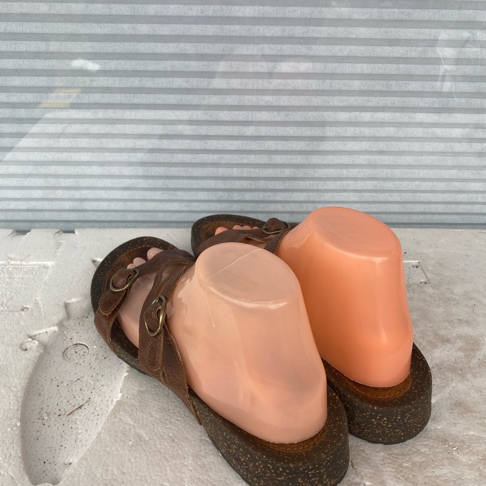 Teva 4186 Women’s Brown Leather Sandals Size W10 - Picture 8 of 15
